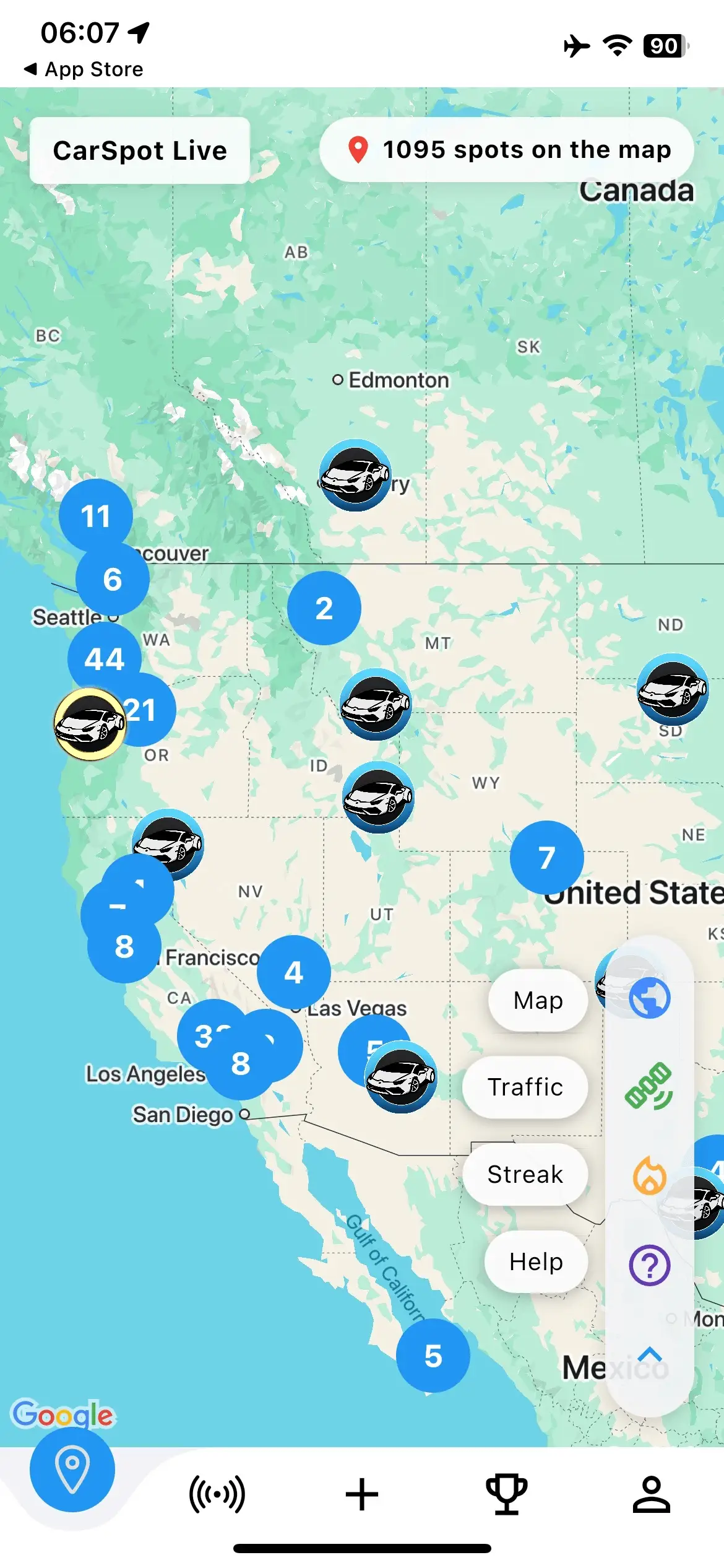 CarSpotLive — Map app screenshot