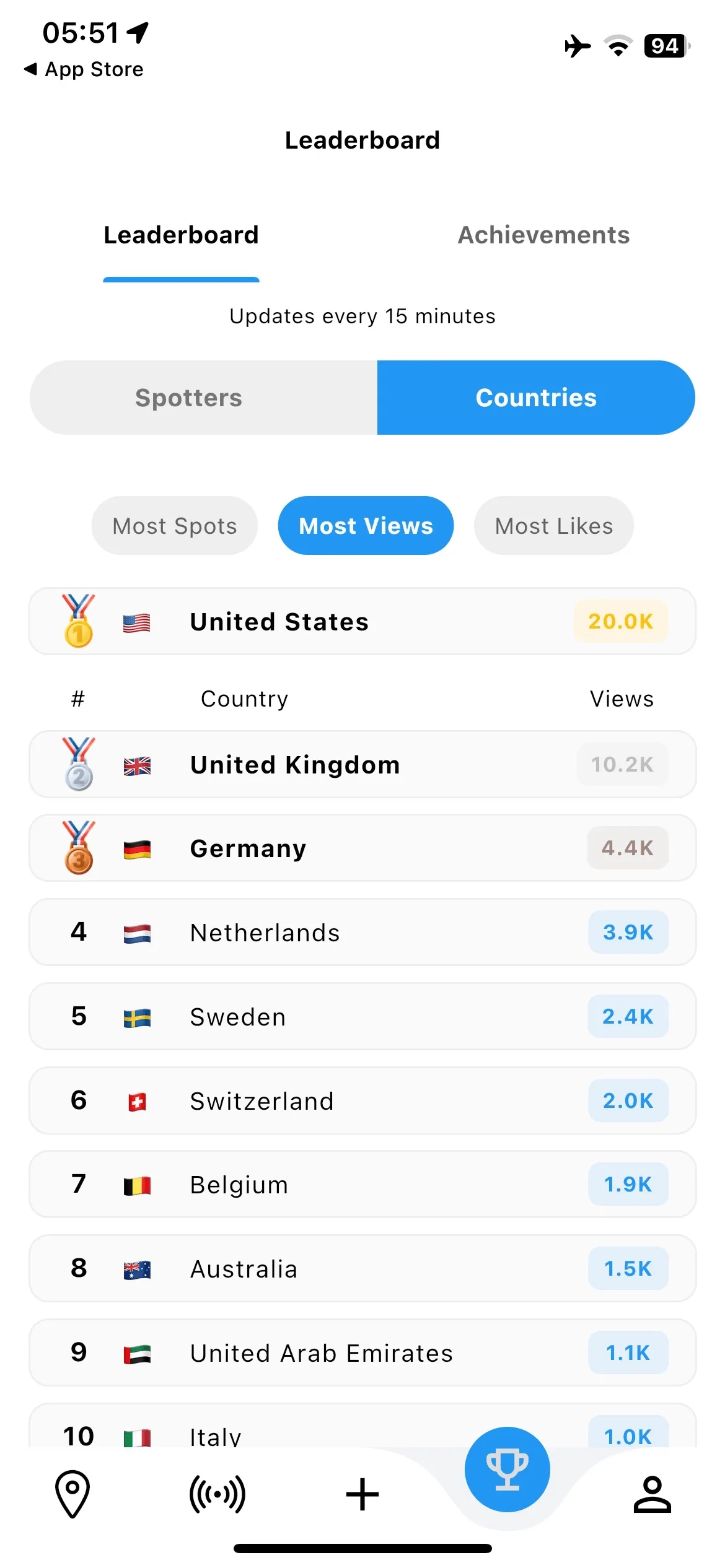 CarSpotLive — Profile app screenshot