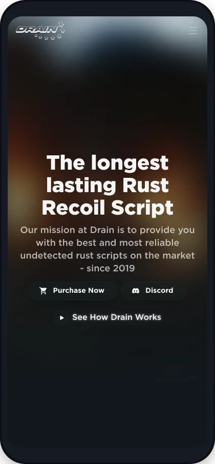 Drain.cx — Support screenshot